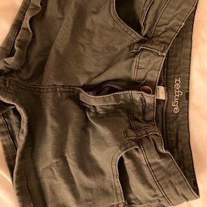 Size 4 Refuge Army/Olive Green shorts